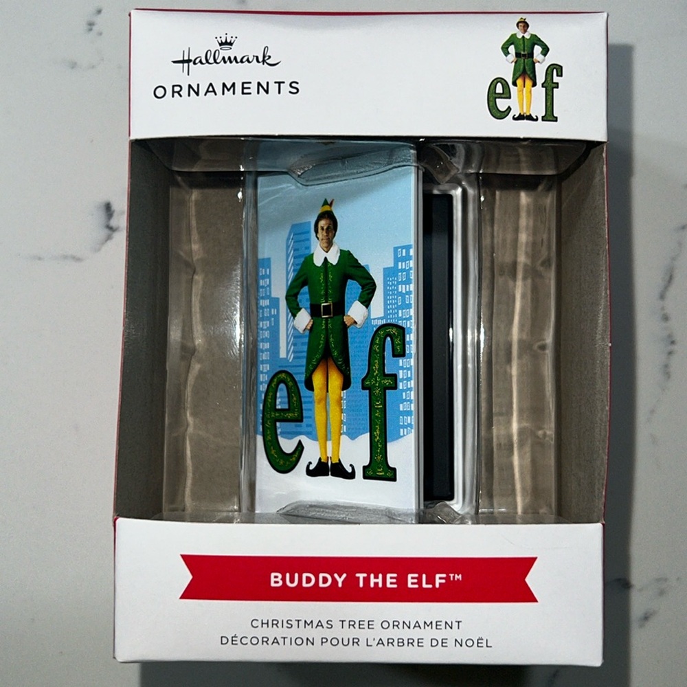 Hallmark Buddy The Elf VHS Tape Christmas Tree Ornament